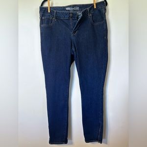 Old Navy dark denim with zippers